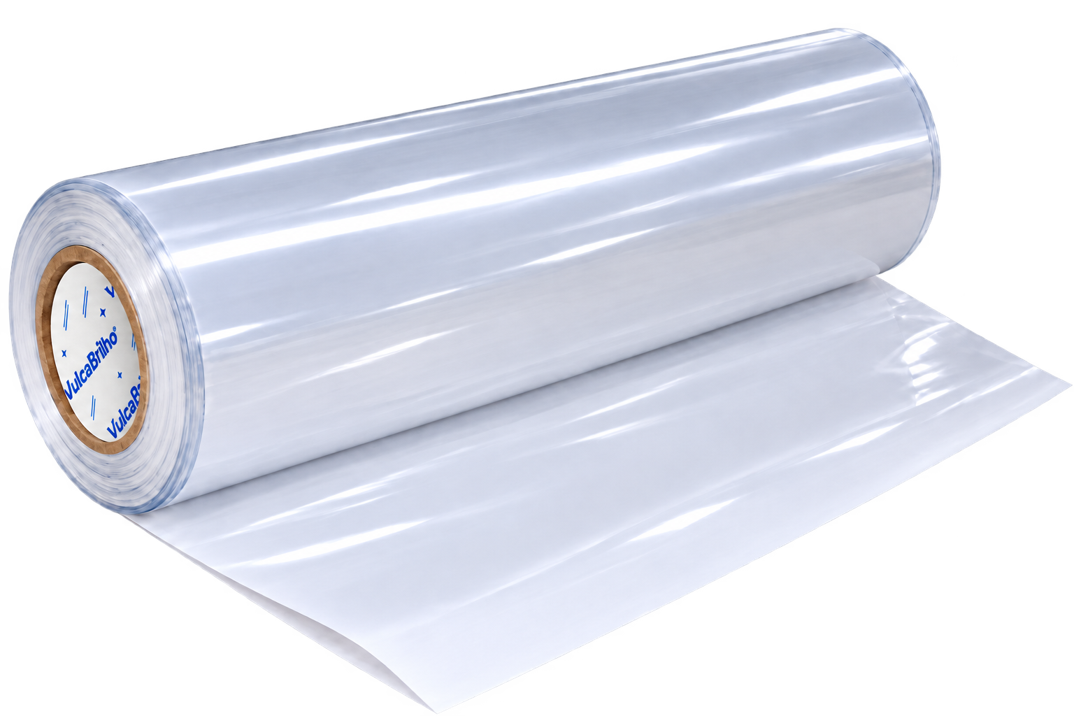 Bobina de PVC cristal VulcaBrilho CELPE com papel separador